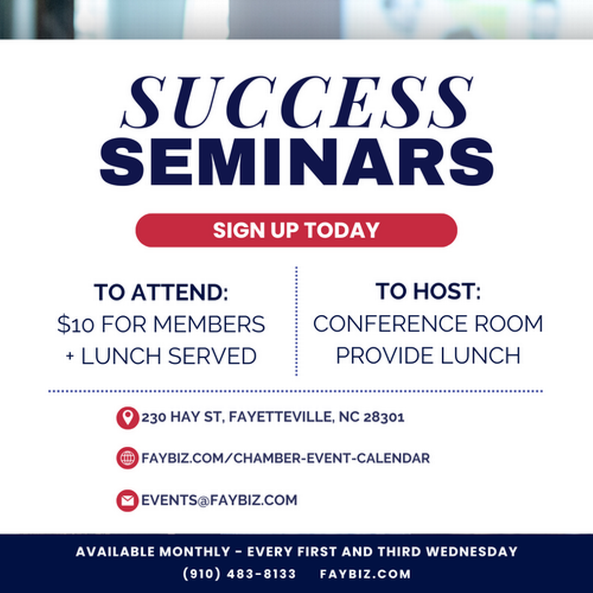 2025 Success Seminar Lunch & Learn Series Mar 19, 2025